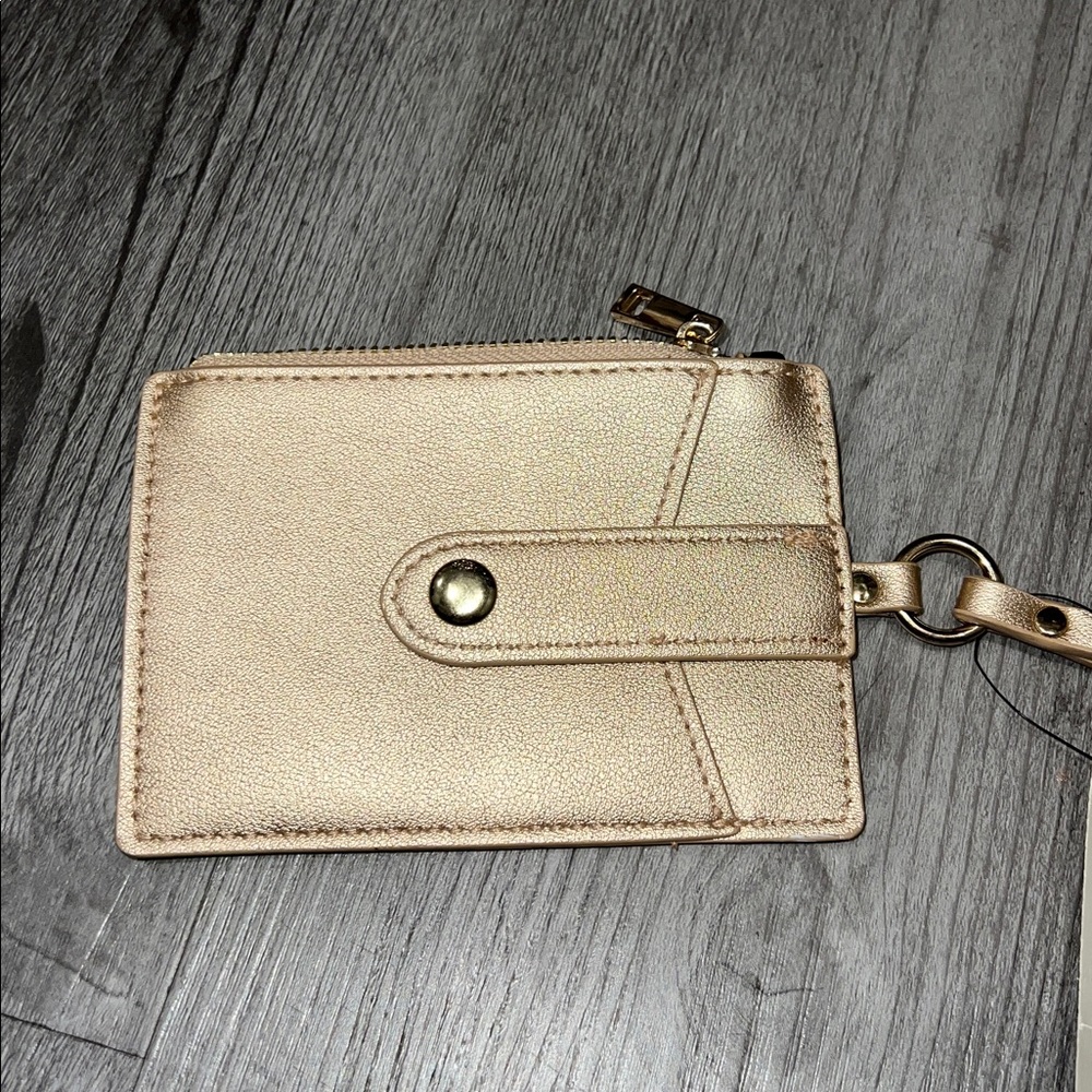 Chico’s gold and leopard print cardholder/lanyard, New - Picture 4 of 6